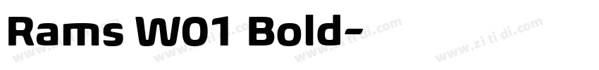 Rams W01 Bold字体转换